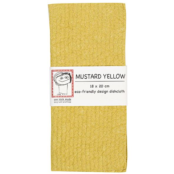 mustrad yellow  dishcloth, disktrasa, tiskirätti. Made of 70% cellulose and 30% waste cotton Eco friendly Compostable Vegan All-natural fibers FCS certified . keltainen tiskirätti. senapsgul  disktrasa. Finnish design.Made in Finland. Valmistettu Suomessa.