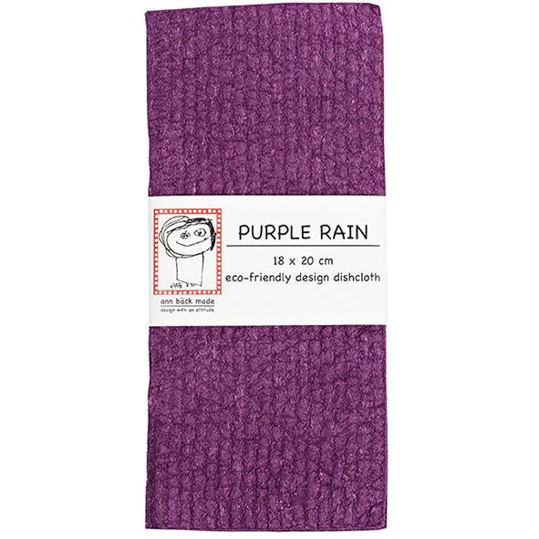 purple rain. Purple dishcloth, disktrasa, tiskirätti. Made of 70% cellulose and 30% waste cotton Eco friendly Compostable Vegan All-natural fibers FCS certified . Lila tiskirätti.Lila disktrasa. Finnish design. Made in Finland. Valmistettu Suomessa.