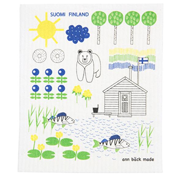 SUOMI FINLAND dishcloth