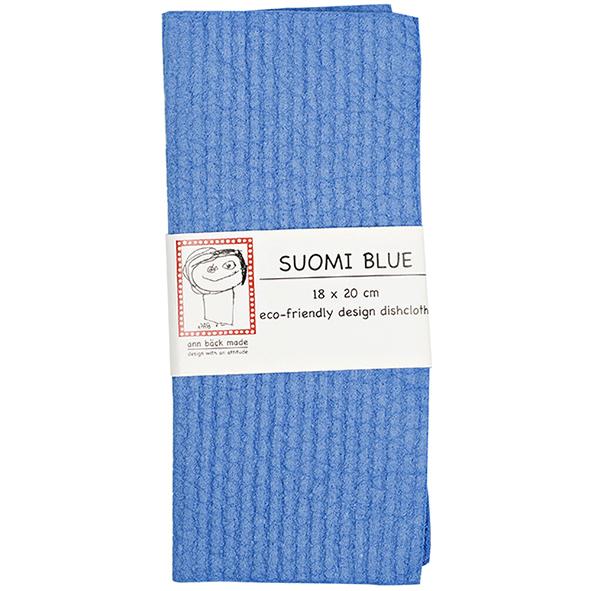 suomi_blue blue dishcloth sininen tiskirätti blå miljövänlig disktrasa eco-friendly